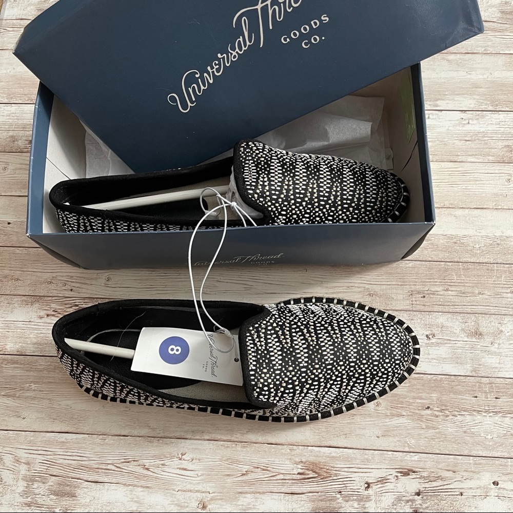 UNIVERSAL THREAD CARLY SLIP ON BLACK SNEAKER SZ 8